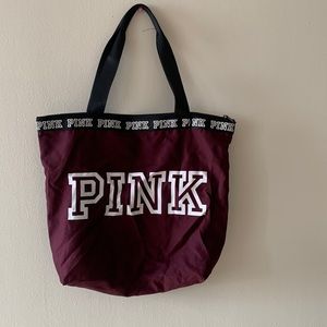 Victoria Secret  Pink burgundy bag